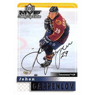 Paralelní karty - Garpenlov Johan - 1999-00 MVP Stanley Cup Silver Script No.14