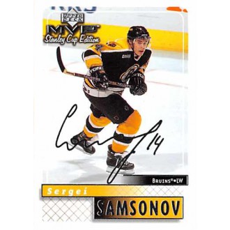 Paralelní karty - Samsonov Sergei - 1999-00 MVP Stanley Cup Silver Script No.17