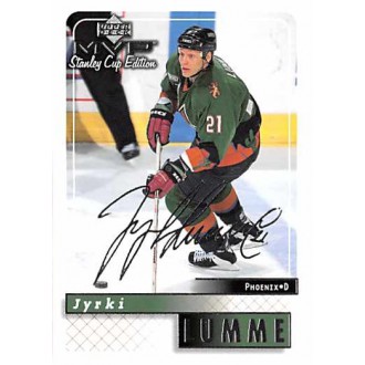 Paralelní karty - Lumme Jyrki - 1999-00 MVP Stanley Cup Silver Script No.143