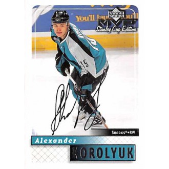 Paralelní karty - Korolyuk Alexander - 1999-00 MVP Stanley Cup Silver Script No.158