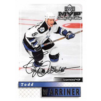 Paralelní karty - Warriner Todd - 1999-00 MVP Stanley Cup Silver Script No.170