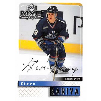 Paralelní karty - Kariya Steve - 1999-00 MVP Stanley Cup Silver Script No.181