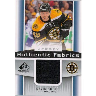 Jersey karty - Krejčí David - 2013-14 SP Game Used Authentic Fabrics No.AF-DK