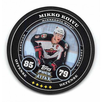Insertní karty - Koivu Mikko - 2009-10 Topps Puck Attax Black Foil No.90