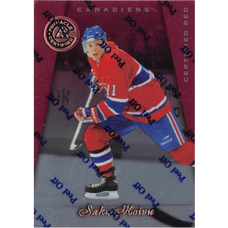 Paralelní karty - Koivu Saku - 1997-98 Pinnacle Certified Certified Red No.44