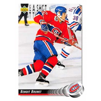 Řadové karty - Brunet Benoit - 1992-93 Upper Deck No.80