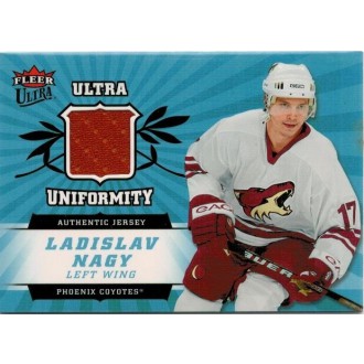 Jersey karty - Nagy Ladislav - 2006-07 Ultra Uniformity - red No.U-LN