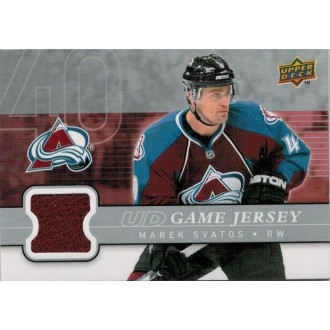Jersey karty - Svatoš Marek - 2008-09 Upper Deck Game Jerseys No.GJ2-SV