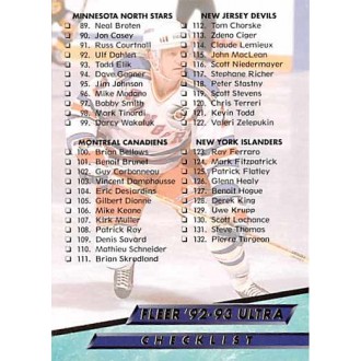 Řadové karty - Checklist 89-172 - 1992-93 Ultra No.249