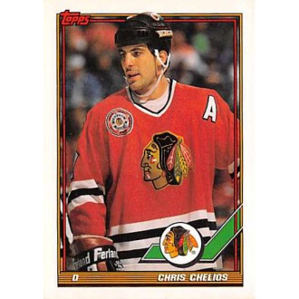 Řadové karty - Chelios Chris - 1991-92 Topps No.233