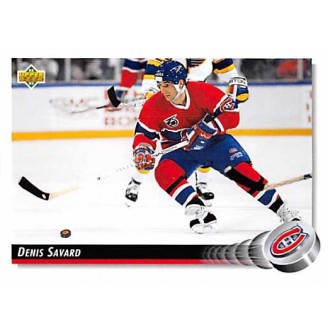 Řadové karty - Savard Denis - 1992-93 Upper Deck No.162