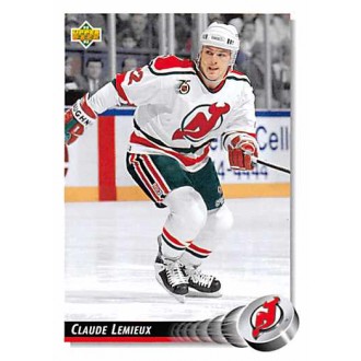 Řadové karty - Lemieux Claude - 1992-93 Upper Deck No.163