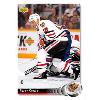 Řadové karty - Sutter Brent - 1992-93 Upper Deck No.199