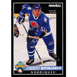 Řadové karty - Kovalenko Andrei - 1992-93 Pinnacle No.395