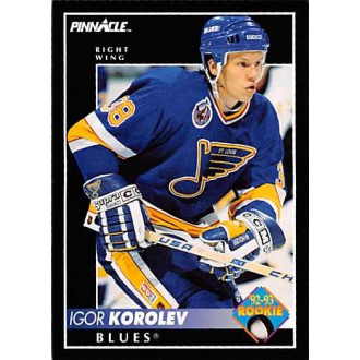 Řadové karty - Korolev Igor - 1992-93 Pinnacle No.417