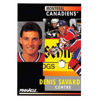 Řadové karty - Savard Denis - 1991-92 Pinnacle French No.28