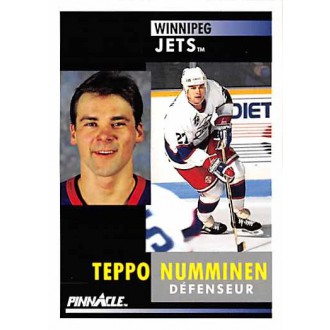 Řadové karty - Numminen Teppo - 1991-92 Pinnacle French No.166