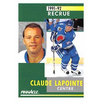Řadové karty - Lapointe Claude - 1991-92 Pinnacle French No.313