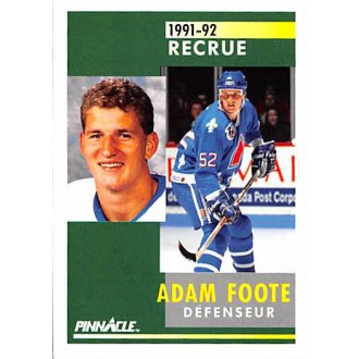 Řadové karty - Foote Adam - 1991-92 Pinnacle French No.337