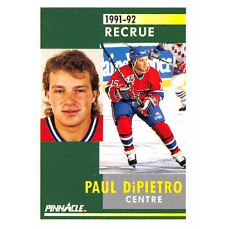 Řadové karty - DiPietro Paul - 1991-92 Pinnacle French No.350