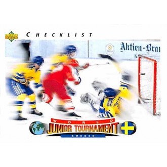 Řadové karty - Checklist Sweden - 1992-93 Upper Deck No.221