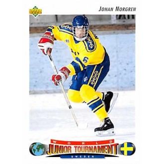 Řadové karty - Norgren Johan - 1992-93 Upper Deck No.225