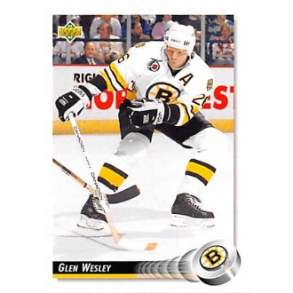 Řadové karty - Wesley Glen - 1992-93 Upper Deck No.244