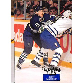 Řadové karty - Sanderson Geoff - 1994-95 Hockey Wit No.6