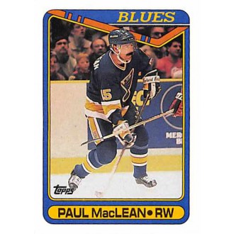 Řadové karty - MacLean Paul - 1990-91 Topps No.110