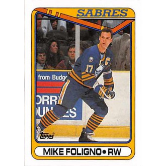 Řadové karty - Foligno Mike - 1990-91 Topps No.123