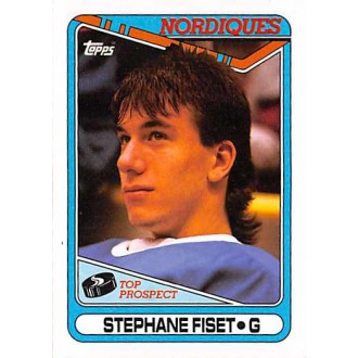 Řadové karty - Fiset Stephane - 1990-91 Topps No.312