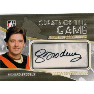 Podepsané karty - Brodeur Richard - 2010-11 Between The Pipes Autographs  No.A-RB