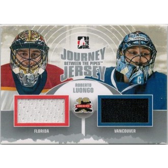 Jersey karty - Luongo Roberto - 2011-12 Between The Pipes Journey Dual Jerseys Silver No.JJ03