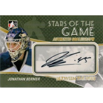 Podepsané karty - Bernier Jonathan - 2010-11 Between The Pipes Autographs  No.A-JBE