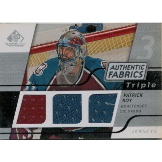 Jersey karty - Roy Patrick - 2008-09 SP Game Used Triple Authentic Fabrics No.3AF-PK