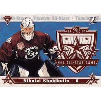Insertní karty - Khabibulin Nikolai - 2001-02 Titanium All-Stars No.18