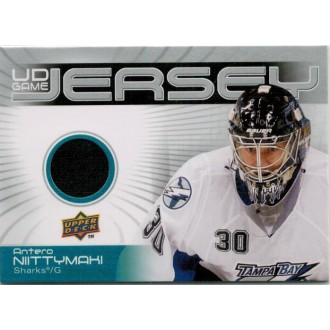 Jersey karty - Niittymaki Antero - 2010-11 Upper Deck Game Jerseys No.GJ-AN