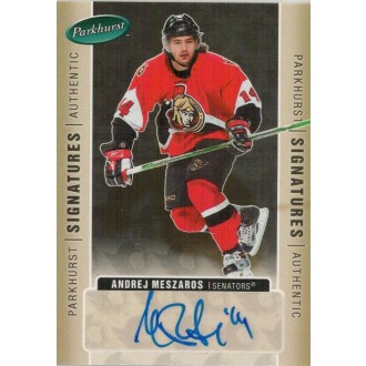Podepsané karty - Meszaros Andrej - 2005-06 Parkhurst Signatures No.AM
