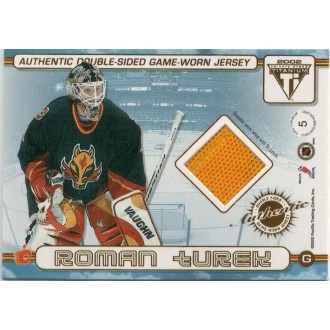 Jersey karty - Turek Roman, Savard Marc - 2001-02 Titanium Double-Sided Jerseys No.5