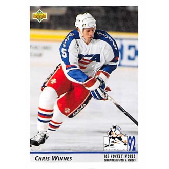 Řadové karty - Winnes Chris - 1992-93 Upper Deck No.380