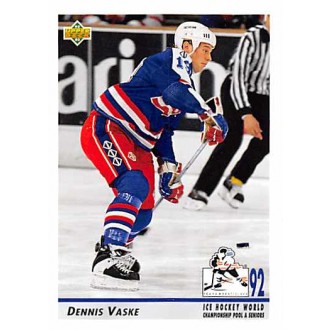 Řadové karty - Vaske Dennis - 1992-93 Upper Deck No.383