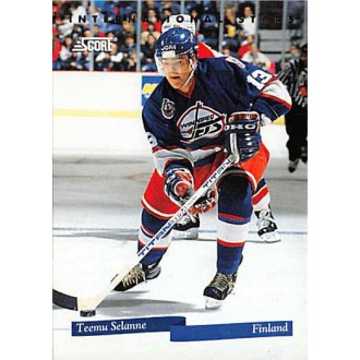 Insertní karty - Selanne Teemu - 1993-94 Score International Stars No.2