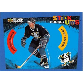 Insertní karty - Selanne Teemu - 1997-98 Collectors Choice Stick Ums No.S18