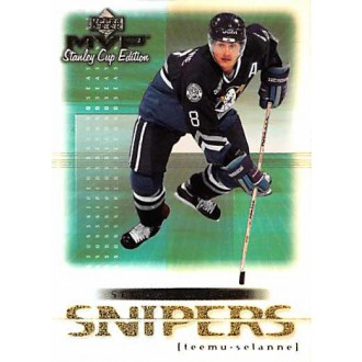 Insertní karty - Selanne Teemu - 1999-00 MVP Stanley Cup Second Season Snipers No.SS1