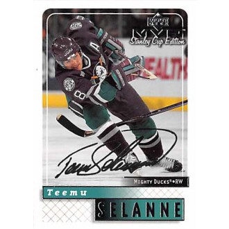 Paralelní karty - Selanne Teemu - 1999-00 MVP Stanley Cup Silver Script  No.1