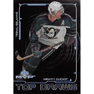 Insertní karty - Selanne Teemu - 2000-01 MVP Top Draws No.TD1
