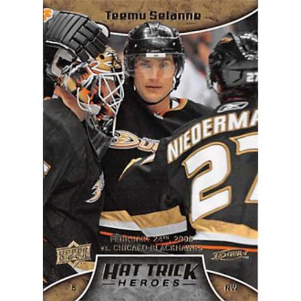 Insertní karty - Selanne Teemu - 2008-09 Upper Deck Hat Trick Heroes No.HT2