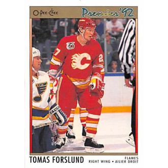 Řadové karty - Forslund Tomas - 1991-92 OPC Premier No.31