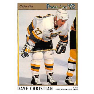 Řadové karty - Christian Dave - 1991-92 OPC Premier No.53