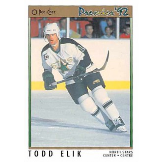 Řadové karty - Elik Todd - 1991-92 OPC Premier No.74